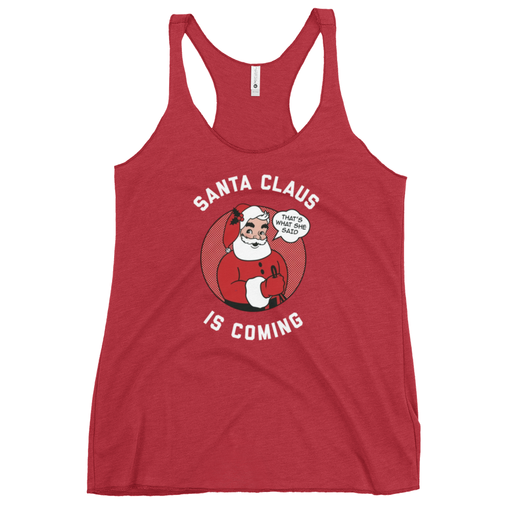 Santa Claus Is Coming — Women's Racerback Tank